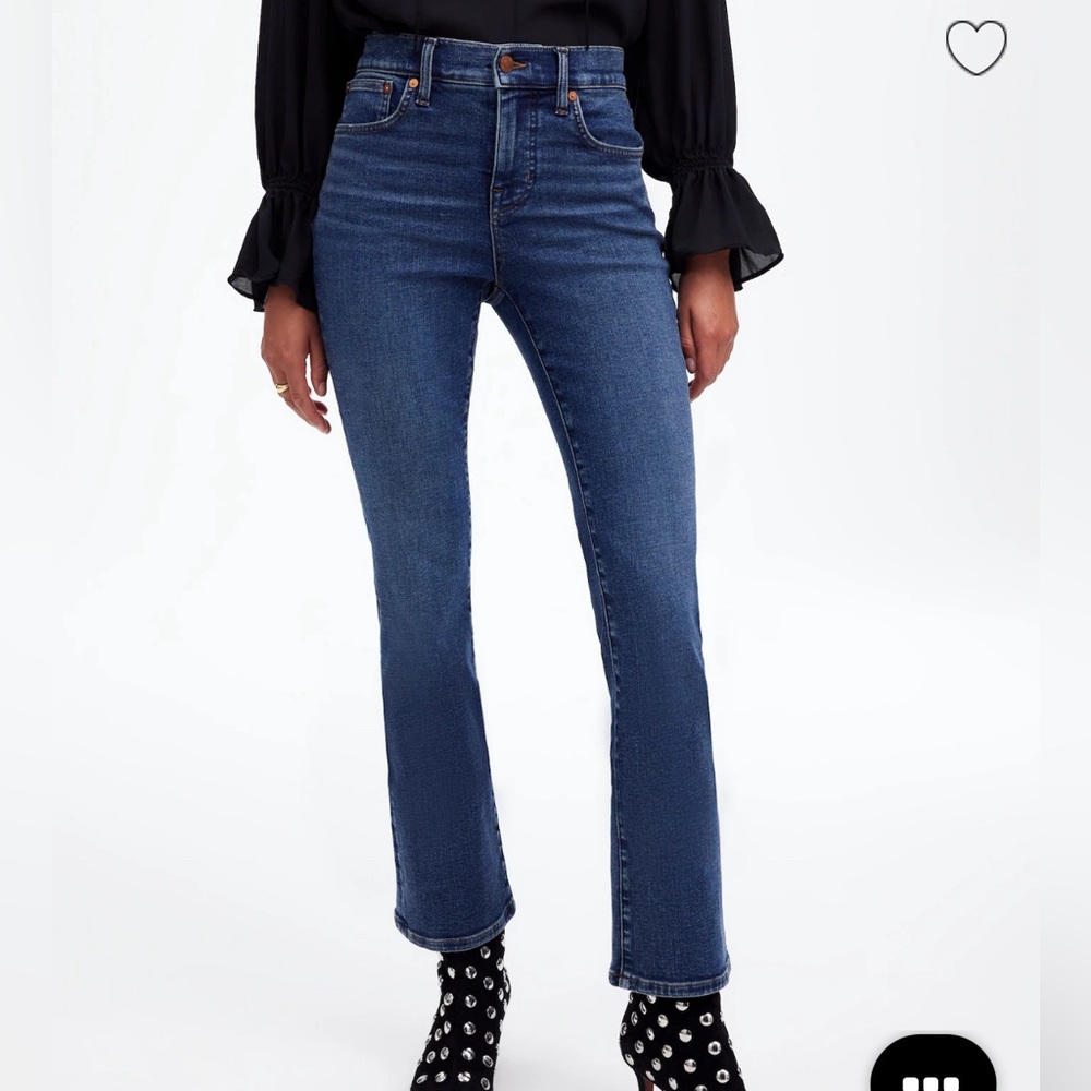 Madewell Petite 27 P Kick Crop Out Jeans Mini Flare
